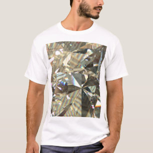 Dreieckige Diamantformen: Schichtstruktur. T-Shirt