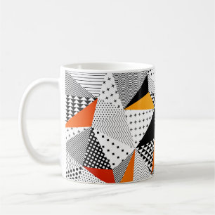 Dreieckiger Stil: Vintage polygonale Eleganz. Kaffeetasse