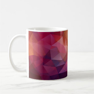 Dreiecks-Mosaik: Dunkle Vintage Kaffeetasse