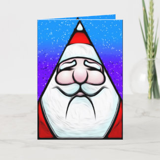 Dreiecks-Weihnachtsmann Merry Brite Karte