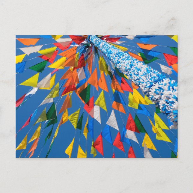 Dreiecksflaggen-Dekoration Postkarte (Vorderseite)