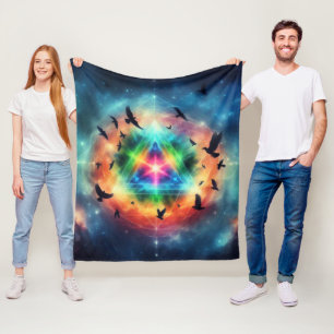 Dreieckskosmische Energie Fleecedecke