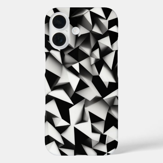 Dreieckslinien-Kunst Case-Mate iPhone Hülle (Rückseite)