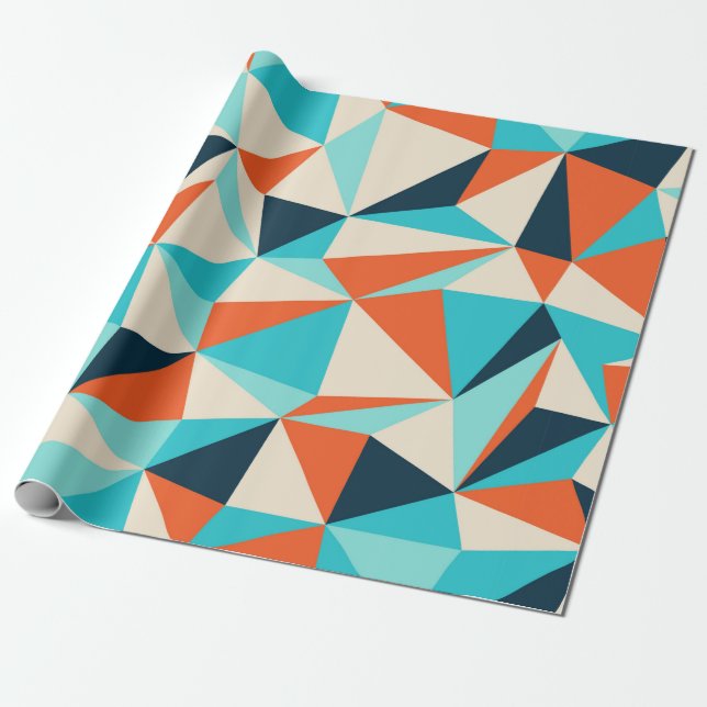 Dreiecksmuster Geschenkpapier (Ungerollt)
