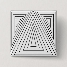 Dreiecksmuster Schwarz-Weiß Button