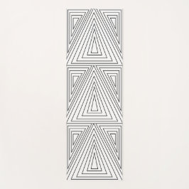 Dreiecksmuster Schwarz-Weiß Yogamatte