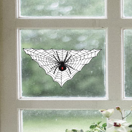 Dreieckspinne Web Schwarzes Widow Rotes Hourglas Fensteraufkleber