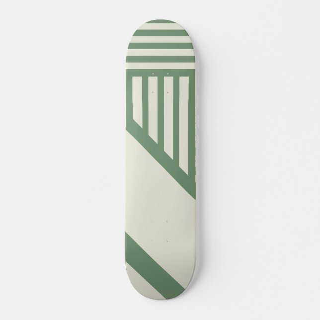 Dreiecksstreifen in Grün Skateboard (Vorne)