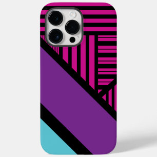 Dreiecksstreifen - rosa, Lila, blau und schwarz Case-Mate iPhone 14 Pro Max Hülle