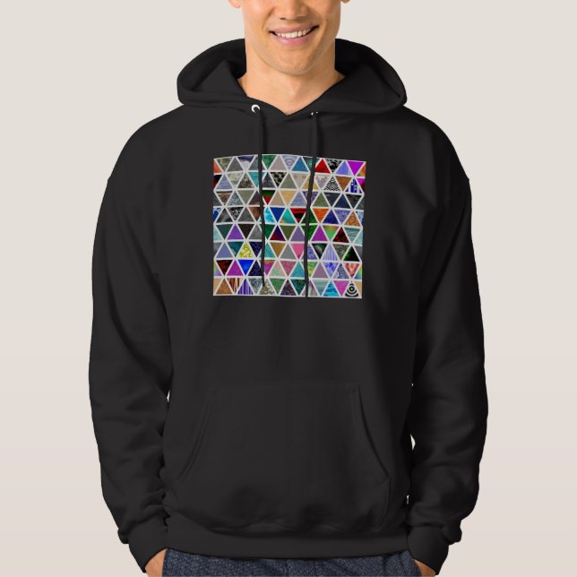 Dreieckstexte Hoodie (Vorderseite)