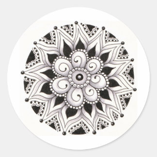 Dreier Kreis Runder Aufkleber