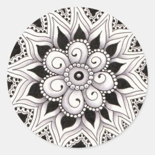 Dreier Kreis Runder Aufkleber