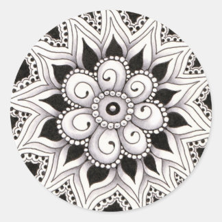 Dreier Kreis Runder Aufkleber