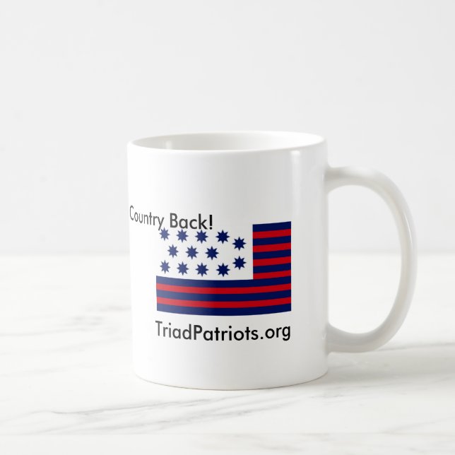 Dreiergruppen-Patriot-Kaffee-Tasse Tasse (Rechts)