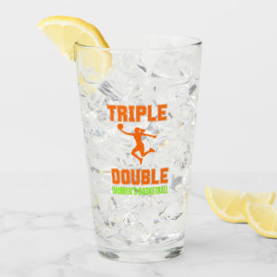 Dreifach-Doppel-Frauenbasketball Glas