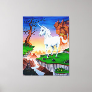 Dreifach gedehnte Leinwand Fantasie Unicorn