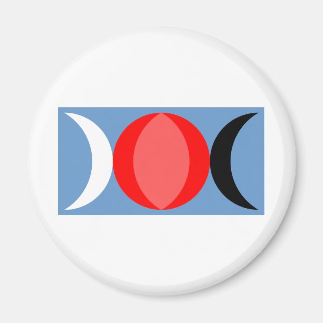Dreifach-Goddess-Symbol Magnet (Vorne)