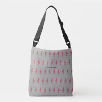 Dreifach klapft die Tasche "music grau" mit Namen