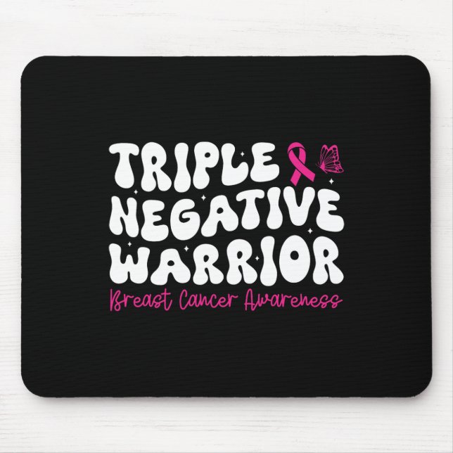Dreifach negatives Brustkrebs-Bewusstsein eines Kr Mousepad (Vorne)