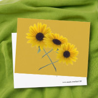 Dreifach-Sonnenblume Fügen Sie Ihr individuelles F