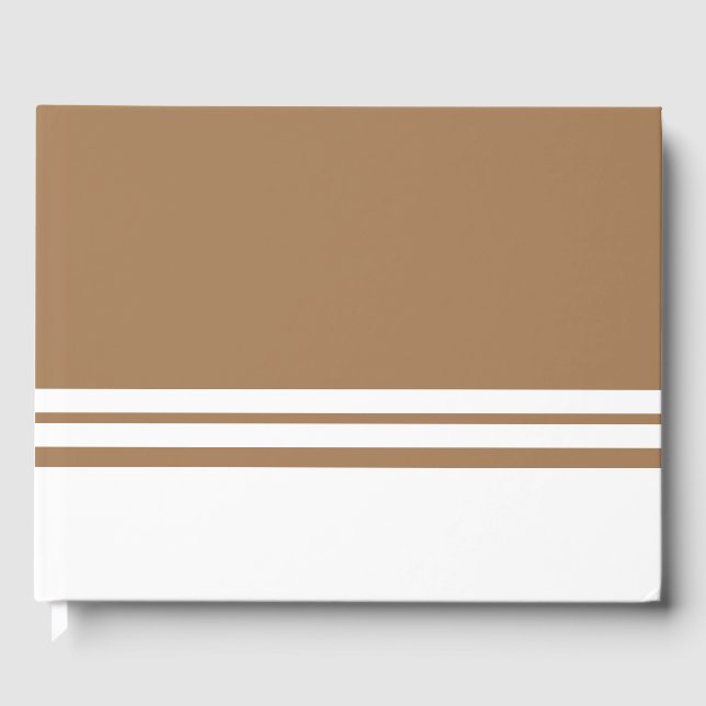 Dreifach weiße Streifen auf der Unterseite des Moc Gästebuch (Vorderseite)