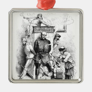 Dreifache Alliance, von 'Bismarck Silbernes Ornament
