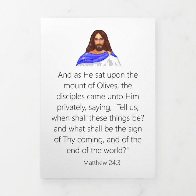 Dreifache Buchstabenkarte Dreifach Gefaltete Karte (Cover)