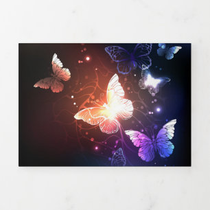 Dreifache Buchstabenkarte Dreifach Gefaltete Urlaubskarte