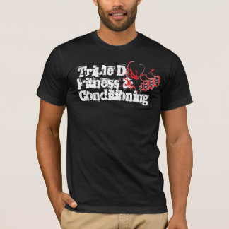 Dreifache d-Fitness u. bedingende schwarze T T-Shirt
