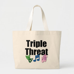 Dreifache Drohungs-Tasche Jumbo Stoffbeutel