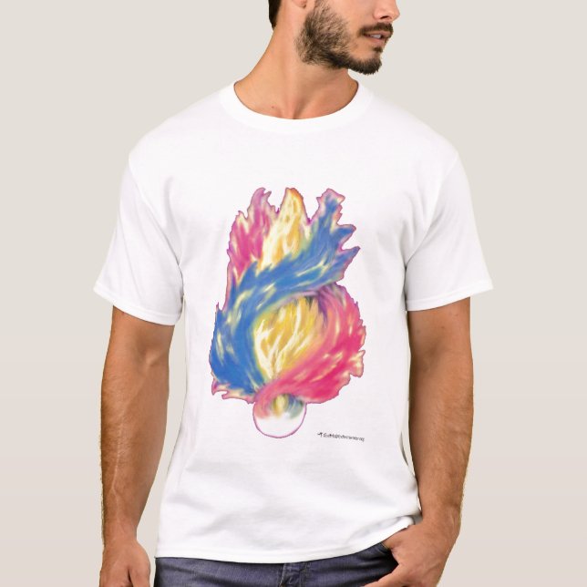 Dreifache Flamme T-Shirt (Vorderseite)