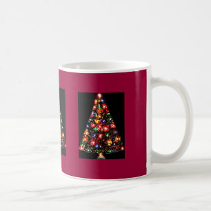 Dreifache funkelnd Weihnachtsbaum-Tasse Tasse