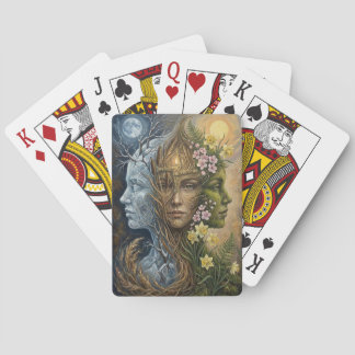 Dreifache Göttin Winter bis Frühling Imbolc Fantas Spielkarten