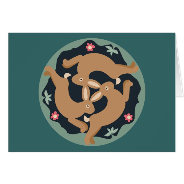 Dreifache Hasen (Vorderseite (Horizontal))