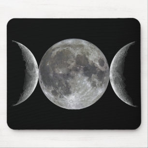 Dreifache Mond-Göttin Mousepad