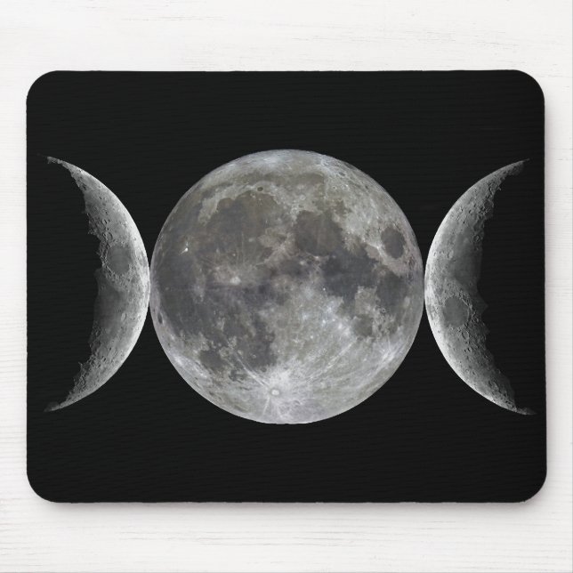 Dreifache Mond-Göttin Mousepad (Vorne)