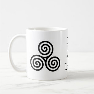 Dreifache Spirale LiveLiebe-Lachen Kaffeetasse