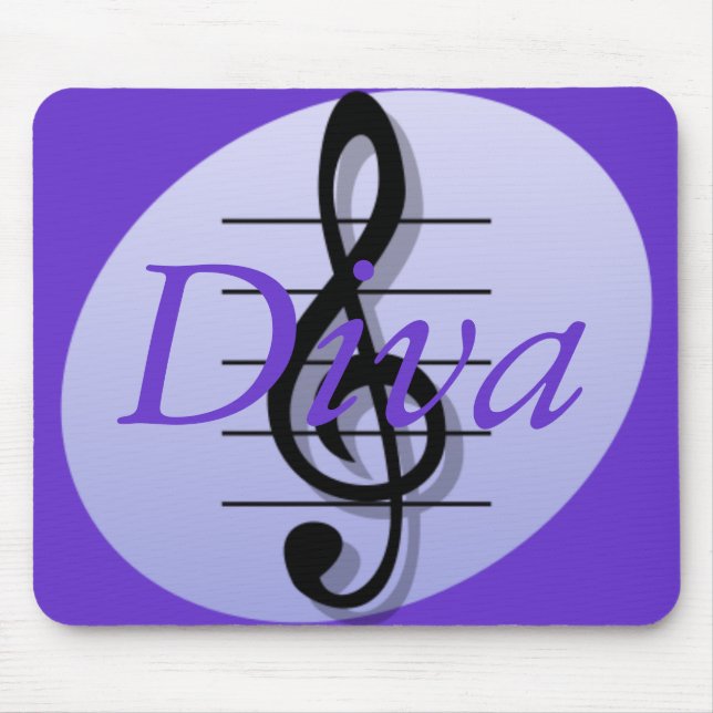 Dreifacher Clef, Diva Mousepad (Vorne)