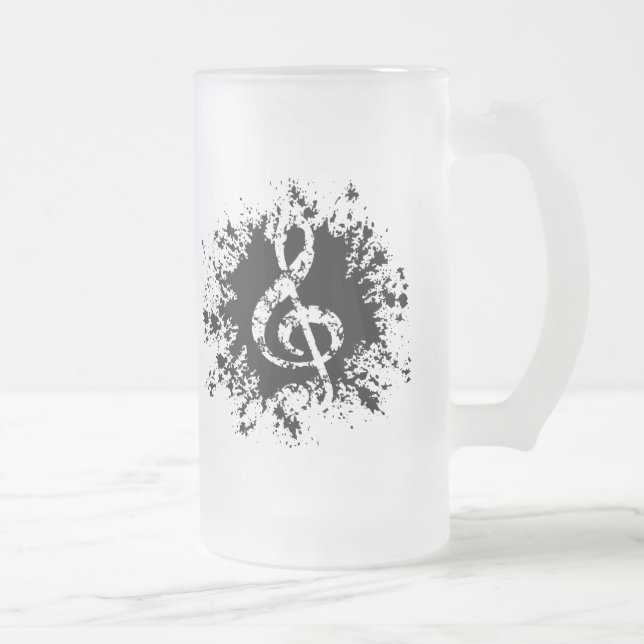 Dreifacher Clef platsch Mattglas Bierglas (Rechts)