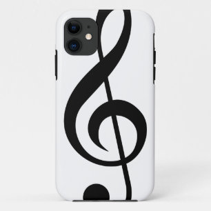 Dreifacher Clefc$g-clef-Musical-Symbol iPhone 11 Hülle