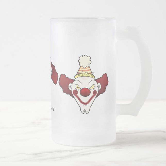 Dreifacher Clown-mattierte Bier-Tasse Mattglas Bierglas (Rechts)