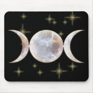 Dreifacher Mond-Mondstein Mousepad