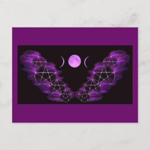 Dreifacher Mond Postkarte