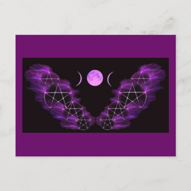 Dreifacher Mond Postkarte (Vorderseite)