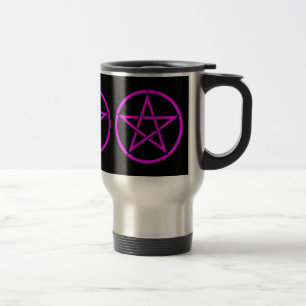 Dreifacher PentagrammPentagram heidnische Wiccan Reisebecher