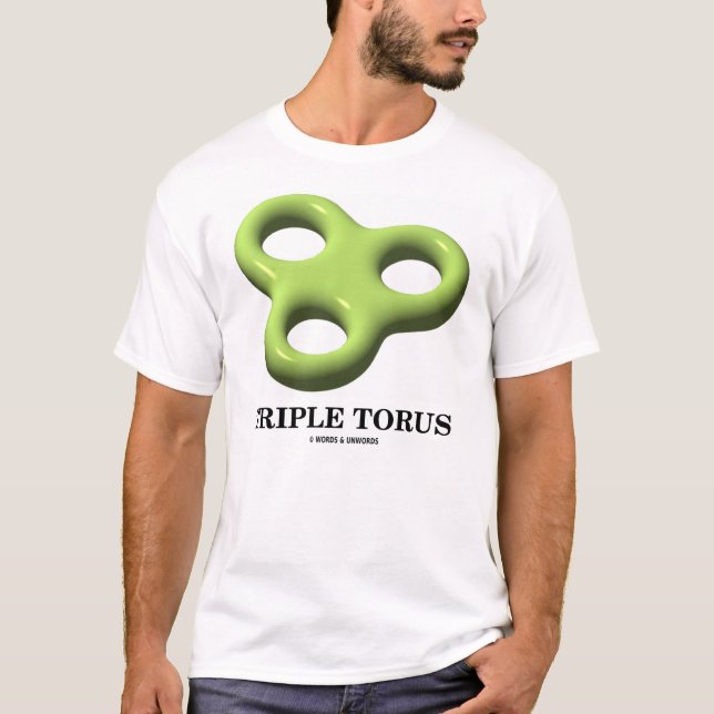 Dreifacher Torus (Toroid) T-Shirt (Vorderseite)