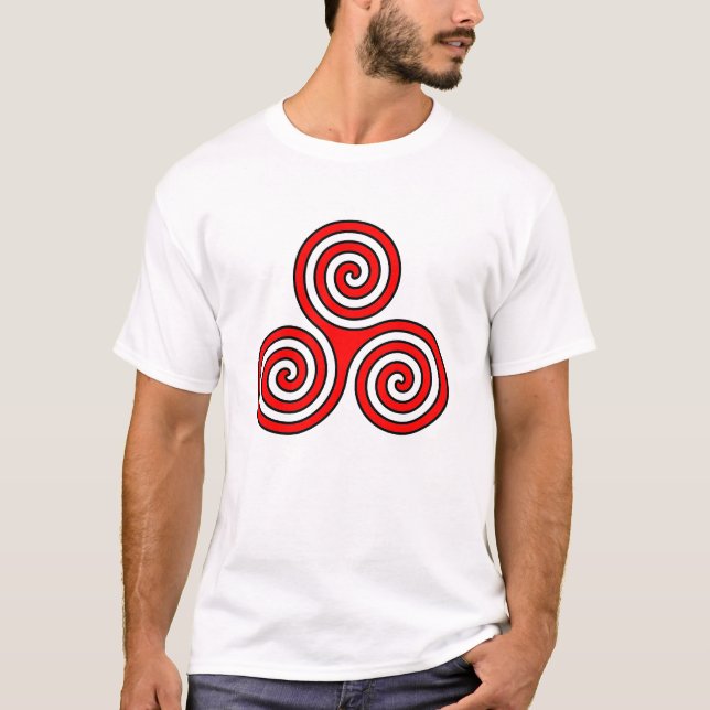 dreifaches gewundenes Symbolgöttin newgrange, T-Shirt (Vorderseite)