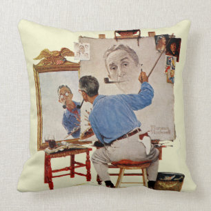 Dreifaches Selbstporträt Kissen