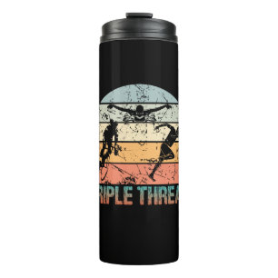 Dreifachgefahr - Triathlon Athlete Thermosbecher
