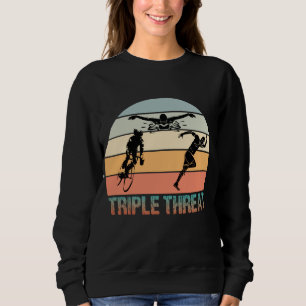 Dreifachgefahr - Triathlon Sunset Sweatshirt